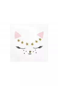 PartyDeco Serwetki Kotek 33 x 33 cm