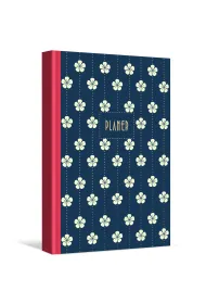 Planer dzienny bia�e kwiatki