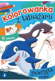Kolorowanka z tatua�ami. Zwierz�ta morskie