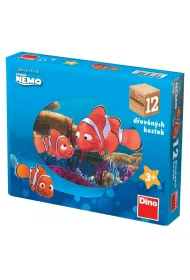 Drewniane klocki obrazkowe Gdzie jest Nemo 12el