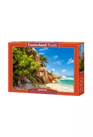 Puzzle 2000 el. Paradise Beach of Seychelles Castorland