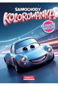 Samochody. Kolorowanka z naklejkami metalicznymi