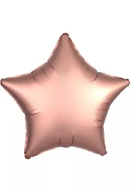 Amscan Balon foliowy Lustre Rose Copper gwiazda 48cm