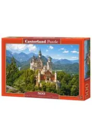 Puzzle 500 el. Widok na zamek Neuschwanstein Niemcy Castorland