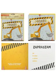 Kukartka Zaproszenie Urodziny 5 szt.