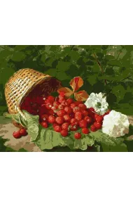 Ideyka Malowanie po numerach - Koszyk z truskawk� 40x50cm