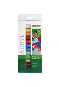 Happy Color Farby akrylowe, zestaw kolorystyczny, 12 kolor�w x 12 ml