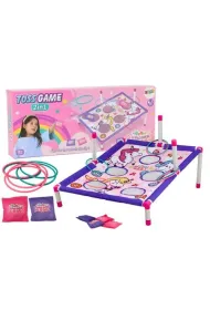 Gra zr�czno�ciowa 2w1 Rzut woreczkiem i obr�cz� LeanToys