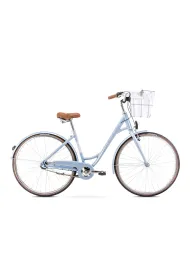 Romet Rower miejski POP ART ECO niebieski 18 M + koszyk