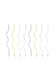 PartyDeco �wieczki urodzinowe zakr�cone 14cm