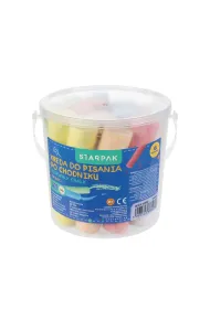 Kreda chodnikowa 6kol w wiaderku 15szt STARPAK 559666