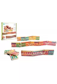 BS toys drewniany pocig domino Pro Kids