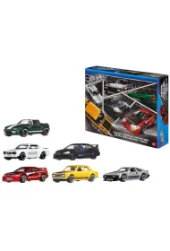 Hot Wheels Silver Japan 6PK Mattel