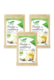 Bio Planet Budy� o smaku waniliowym Zestaw 3 x 38 g Bio