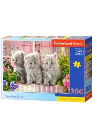 Puzzle 300 el. Three Grey Kittens Castorland