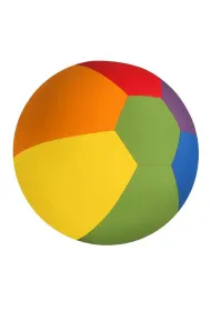Pi�ka balonowa t�czowa 30cm Akson