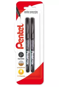 Pentel Marker precyzyjny z cienk� ko�c�wk� NMF450 czarny 2 szt.