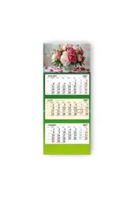 Sapt Kalendarz 2027 tr�jdzielny Peonie