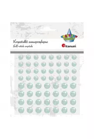 Titanum Kryszta�ki samoprzylepne okr�g�e niebieskie 60 szt.