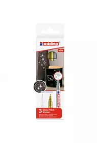 Edding Markery olejowe kreatywne metaliczne 3 szt.