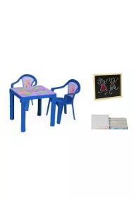 Stolik i dwa krzes�a + tablica niebieski 3Toysm