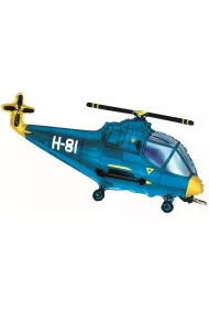 Flexmetal Balon foliowy Helikopter niebieski 57cm