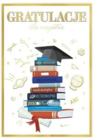 Karnet B6 Gratulacje magister