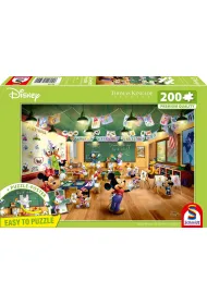 Puzzle 200 T.Kinkade PQ Myszka Miki Minnie w szkole Disney 113995 Schmidt