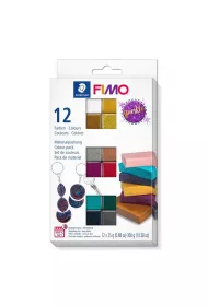 Staedtler Zestaw Fimo Effect Sparkle 12 kostek 25g