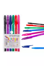 Starpak D�ugopisy zamykane 6 szt.