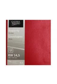 Koperta 14,5x14,5 czerwona per�a Galeria Papieru op.10 szt. ARGO 280717 ARG