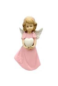 Figurka Anio�ek porcelanowy r�owy 14cm