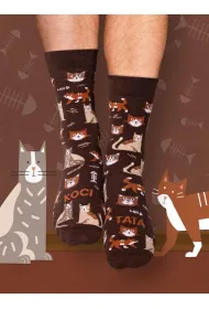 Nadwyraz.com Skarpety d�ugie Koci tata 41-46