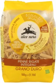 Alce Nero Makaron semolinowy razowy penne 500 g Bio