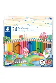 Staedtler Kredki o��wkowe Noris Club, sze�ciok�tne, usuwalne z gumk� 24 szt.