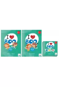 Pakiet I love Boo. J�zyk angielski. Poziom A+: Karty pracy, Wyprawka, Minikarty