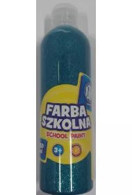 Astra Farba szkolna naturalna tempera brokatowa turkusowa 250 ml