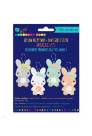 Zestaw kreatywny - zawieszki z filcu kr�liczki, 4 szt. dpCraft