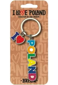 Pan Dragon Brelok I love Poland Polska ILP-BRE-B-PL-09