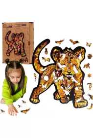 Puzzle drewniane eko 130 el. Simba A3 Maksik