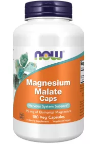 Now Foods Magnesium Malate suplement diety 180 kaps.