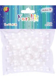 Aliga Koraliki plastikowe per�owe 14mm 60 szt