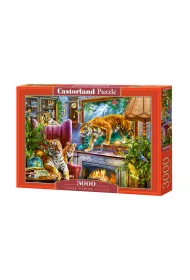 Puzzle 3000 el. Tygrysy w pokoju Castorland