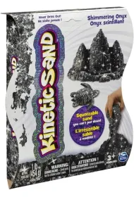 Kinetic Sand. Po�yskuj�cy piasek 454g czarny * Spin Master