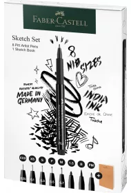 Faber-Castell Cienkopisy artystyczne Pitt 8 szt.