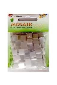Galeria Hobby Kamyczki Ton in Ton bia�y 10x10mm