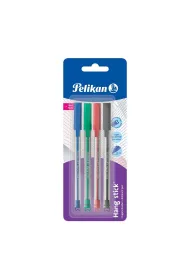 Pelikan D�ugopis Hang Stick 4 kolory blister 4 szt.