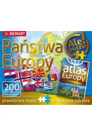 Puzzle 200 el. Pa�stwa Europy + atlas Demart