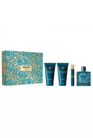 Versace Zestaw Woda perfumowana Eros + Balsam po goleniu + el pod prysznic + Mini 100 ml + 2 x 75 ml + 10 ml