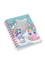 KIDS EUROSWAN Notatnik z brokatow� gwiazdk� Sweet Dreams KL11667